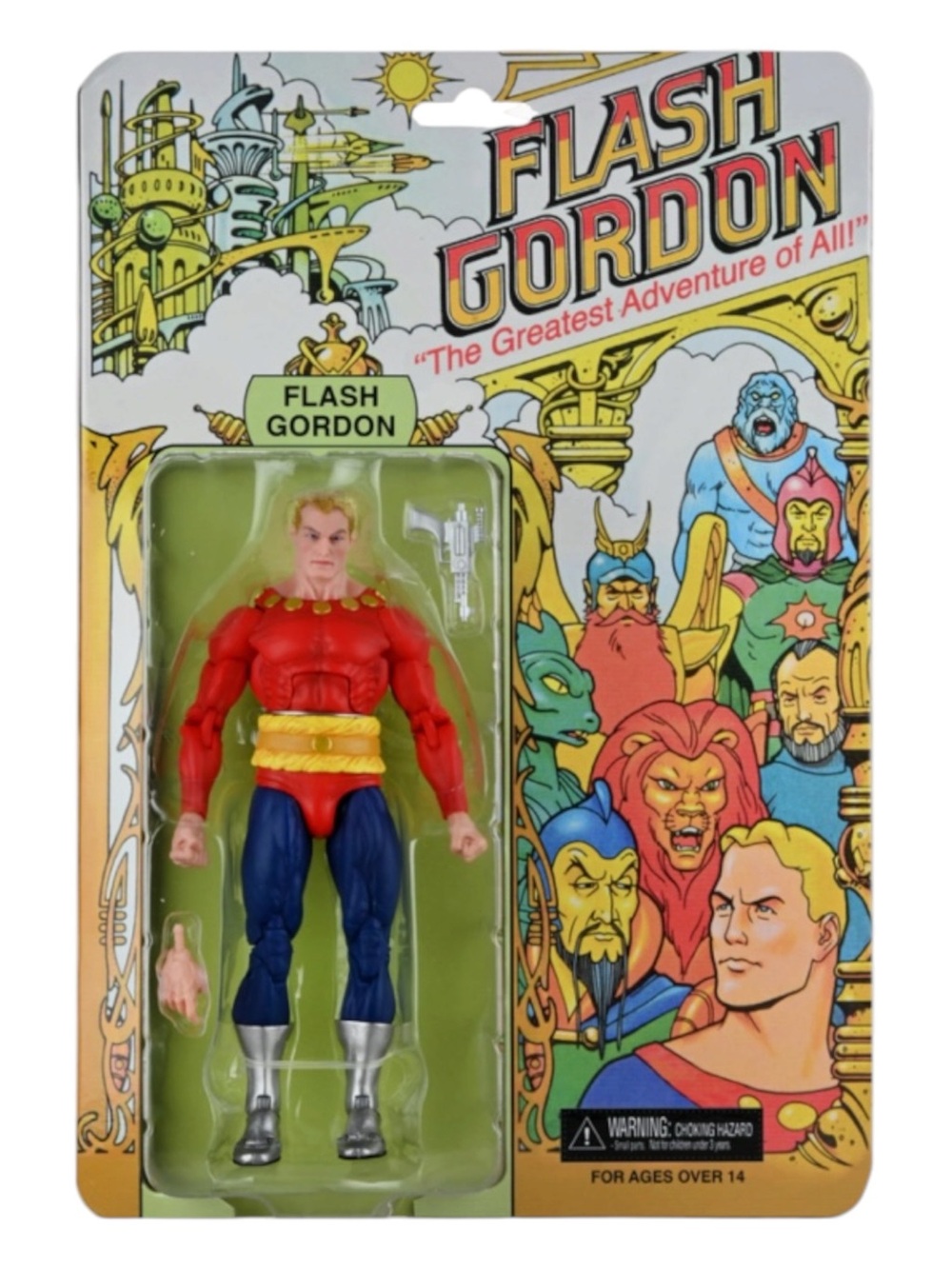 NECA King Features - 7” Action Figure - Flash Gordon- NEW